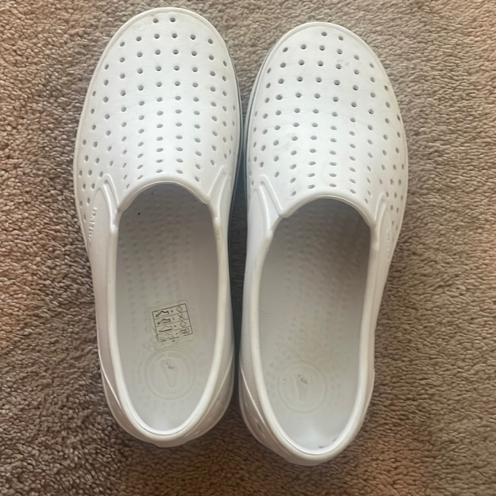 White native slip on shoes